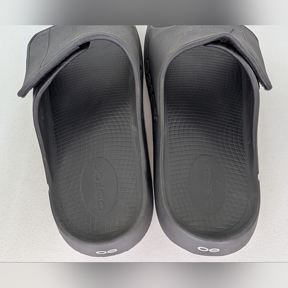 OOFOS Mens Size 14 OOAHH Sport Flex Slide  Recovery Sandal Slip On Comfort Black main image 11